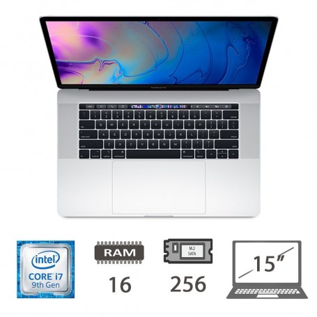 MBP 15,4 T.BAR(2019)I7-9750H/16/256/SLV/2Y