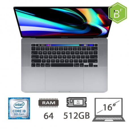 MBP 16 T.BAR(2019)I9-9980HK/64/512/SG/2Y - B