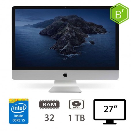 IMAC 27 (L13)I5-4670/32/HDD1TB/GTX775M/2Y - B