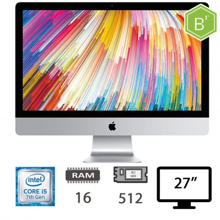 IMAC 27 5K (2017)I5-7600K/16/512M2/RP580/2Y - B