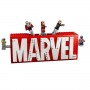 LOGO E MINIFIGURE MARVEL