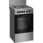 Beko CSS42014FS cucina A Elettrico Gas Nero, Argento