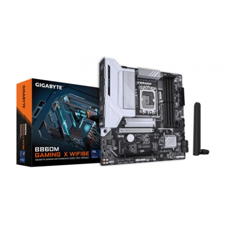 GIGABYTE B860M GAMING X WIFI6E Scheda madre - CPU Intel Core Ultra, VRM a 8+1+2+2 fasi, fino a 9200MHz DDR5, 1xPCIe 5.0 + 1xPCIe