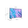 Samsung Series 7 TV UE50CU7170UXZT Crystal UHD 4K, Smart TV 50" Processore Crystal 4K, OTS Lite, Black 2023