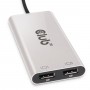 CLUB3D CSV-1586 hub di interfaccia Thunderbolt 3 40000 Mbit/s Argento