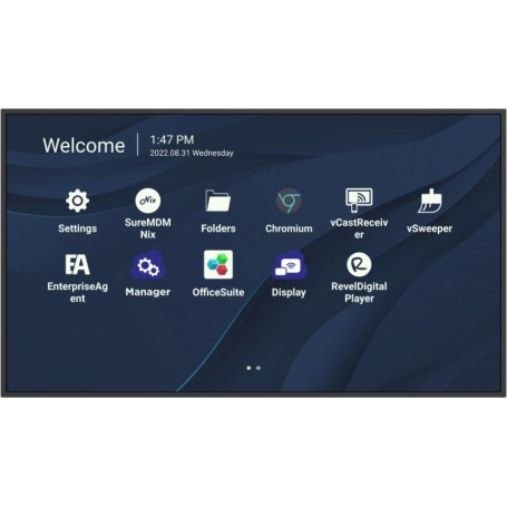 Viewsonic CDE4330 visualizzatore di messaggi 109,2 cm (43") Wi-Fi 450 cd/m² 4K Ultra HD Nero Processore integrato Android 11