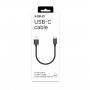 USB-A TO USB-C 30CM BK COTTON