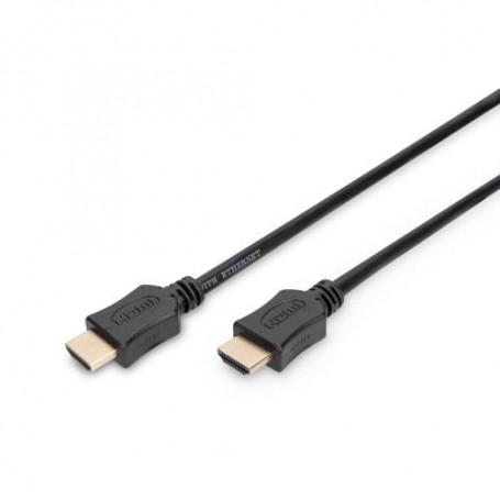 CAVO DIGITUS HDMI TO HDMI, M/M, 5MT, Ethernet, connettori DORATI, NERO, AK330107050S