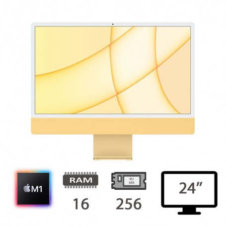 IMAC 24 4,5K (2021)M1-8C/16/256/8C GPU/YLW/2Y