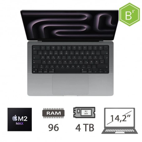MBP 14,2 (2023)M2 MAX-12C/96/4TB/38C GPU/SG/2Y - B