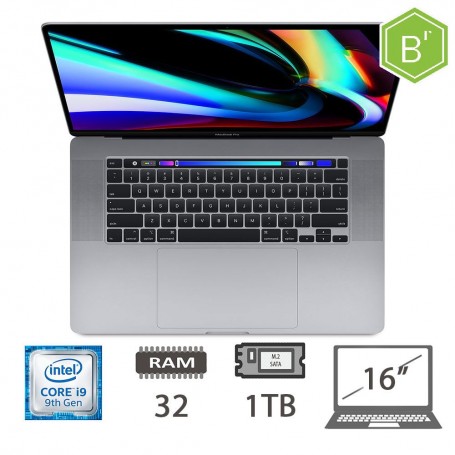 MBP 16 T.BAR(2019)I9-9980HK/32/1TB/SG/2Y - B