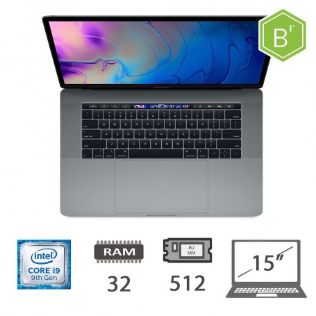 MBP 15,4 T.BAR(2019)I9-9980HK/32/512/SG/2Y - B
