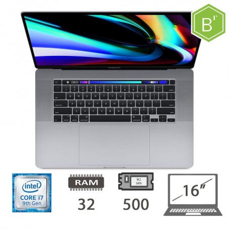 MBP 16 T.BAR(2019)I7-9750H/32/512/SG/2Y - B
