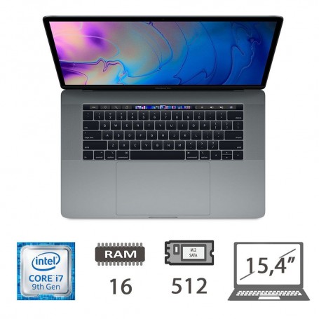 MBP 15,4 T.BAR(2019)I7-9750H/16/512/SG/2Y