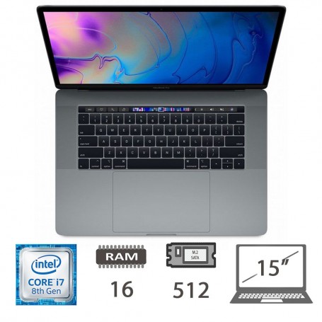 MBP 15,4 T.BAR(2018)I7-8850H/16/512/SG/2Y