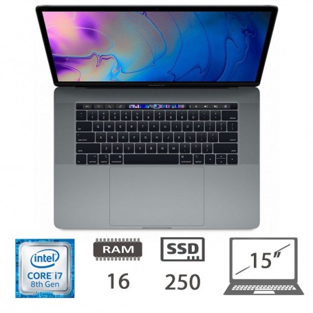 MBP 15,4 T.BAR(2018)I7-8750H/16/256/SG/2Y