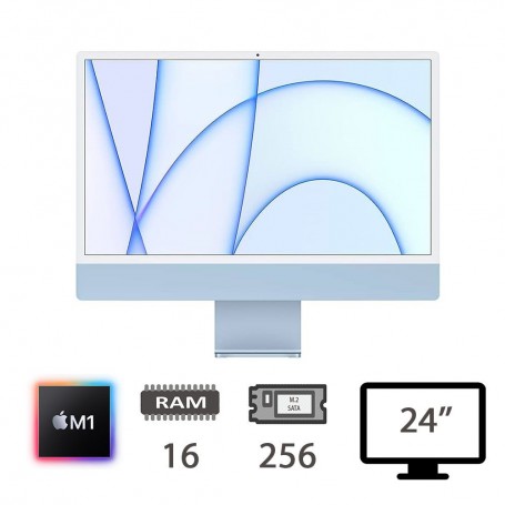 IMAC 24 4,5K (2021)M1-8C/16/256/8C GPU/BLUE/2Y