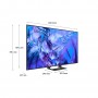 Samsung TV Crystal UHD 4K 55” UE55DU8570UXZT Smart TV Wi-Fi Titan Gray 2024, Processore Crystal 4K, 4K Upscaling, AirSlim Desi
