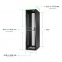 APC AR3107B2 rack 48U Rack indipendenti Nero