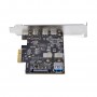 StarTech.com Scheda di Espansione PCIe USB a 5 porte, USB 3.2 10Gbps, scheda PCI Express con 4 porte USB-C, 1 porta interna USB-