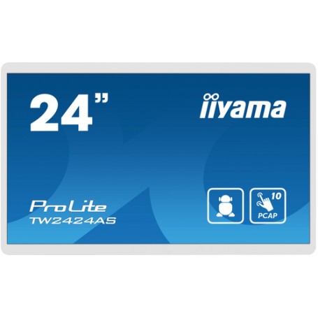 iiyama TW2424AS-W1 visualizzatore di messaggi Pannello piatto per segnaletica digitale 60,5 cm (23.8") Wi-Fi 250 cd/m² 4K Ultra