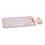 Logitech POP Icon Combo tastiera Mouse incluso Universale Bluetooth QWERTY Italiano Rosa, Bianco