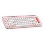 Logitech POP Icon Combo tastiera Mouse incluso Universale Bluetooth QWERTY Italiano Rosa, Bianco