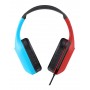 Trust GXT 416S Zirox Auricolare Cablato A Padiglione Gaming Nero, Ciano, Rosso