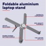 MACY FOLDABLE METAL LAPTOP STAND