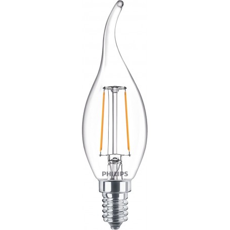 Philips Lampadina candela trasparente a filamento 25 W BA35 E14