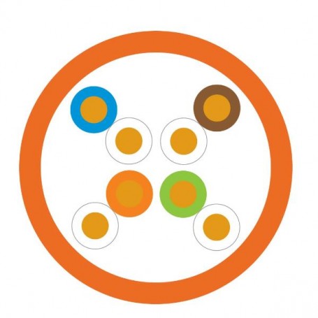 CAVO U/UTP CAT.6 B2CA ARANCIO