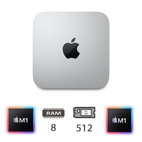 MAC MINI (2020)M1-8C/8/512M2/8C GPU/SLV/2Y