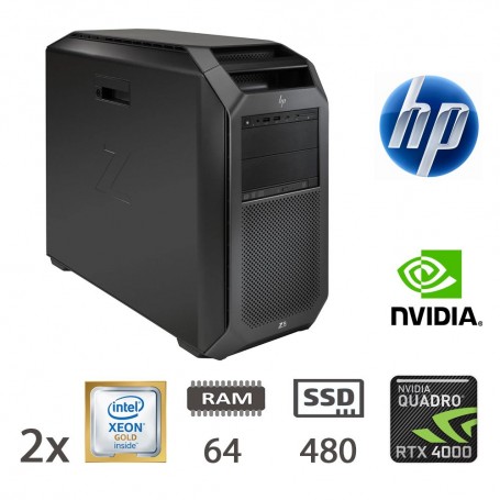 HP Z8 G4 2XXEON GOLD6138/64/SSD480/RTX4000/W11P/2Y