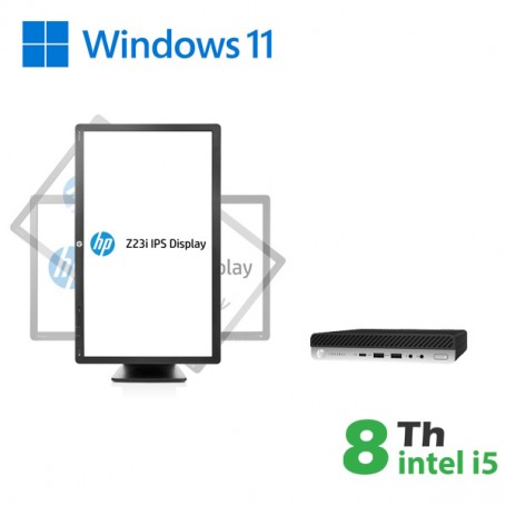 RINOVO HP ULTRA MINI PC REFURBISHED DM 600-800 G4 G5 I5-8X00T SODDR4 16GB SSD 480GB W11P NO DVD 1Y