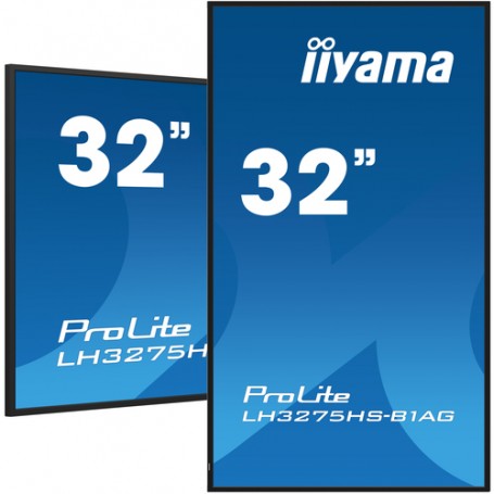 iiyama LH3275HS-B1AG visualizzatore di messaggi Pannello piatto per segnaletica digitale 81,3 cm (32") LCD Wi-Fi 500 cd/m² Full