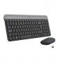 Logitech Slim Wireless Keyboard and Mouse Combo MK470 tastiera USB QWERTY Italiano Grafite (920-009196)