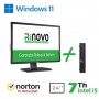 BUNDLE MINIPC DELL REFUR. OPTIPLEX 3050-7050M RNBUNDLE39 i5-7x00 16GB SSD NEW512GB W11P+NORTON ANTIVIRUS 1Y+MONITOR DELL 24"