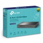 TP-LINK TL-SF1008P Non gestito Fast Ethernet (10/100) Supporto Power over Ethernet (PoE) Nero (TL-SF1008P)