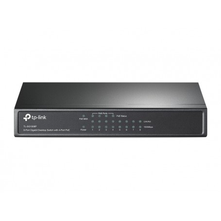 TP-LINK TL-SG1008P Gigabit Ethernet (10/100/1000) Supporto Power over Ethernet (PoE) Grigio (TL-SG1008P)