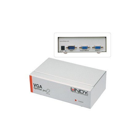 Lindy 2 Port VGA Splitter Pro 2x VGA (32571)