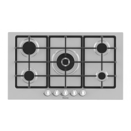 Hisense GM973XF piano cottura Acciaio inossidabile Da incasso Gas 5 Fornello(i) (GM973XF)