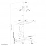 Neomounts by Newstar Stazione di lavoro mobile per monitor (FPMA-MOBILE1700)