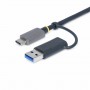 StarTech.com Lettore di schede di memoria multimediale USB 3.0, lettore di schede SD/microSD/CompactFlash, adattatore portatile 