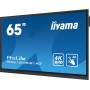 iiyama TE6512MIS-B3AG visualizzatore di messaggi Design chiosco 165,1 cm (65") LCD Wi-Fi 400 cd/m² 4K Ultra HD Nero Touch scree