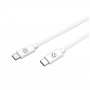 USB-C TO USB-C 1.5M WH COTTON