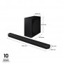 Samsung Soundbar HW-Q800D/ZF Serie Q, 11 Speaker, Wireless Dolby Atmos, Audio a 5.1.2 Canali, Q-Simphony, Alexa integrato e comp