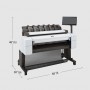 HP Designjet T2600dr stampante grandi formati Getto termico d'inchiostro A colori 2400 x 1200 DPI A0 (841 x 1189 mm) Collegament