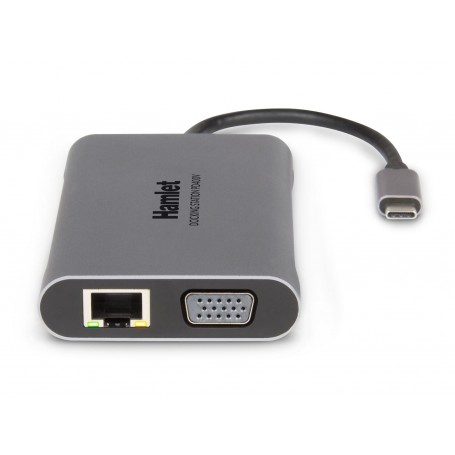 Hamlet HDKC-PD400H replicatore di porte e docking station per notebook Cablato USB 3.2 Gen 1 (3.1 Gen 1) Type-C Gr (HDKC-PD400H)