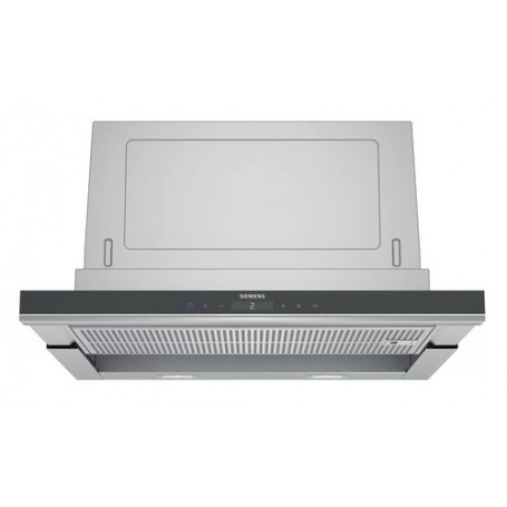 Siemens iQ700 LI67SA671 cappa aspirante Semintegrato (semincassato) Nero, Acciaio inossidabile 717 m³/h A (LI67SA671)