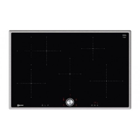 Neff T48BT00N0 piano cottura Nero, Acciaio inossidabile Da incasso Piano cottura a induzione 4 Fornello(i) (T48BT00N0)
